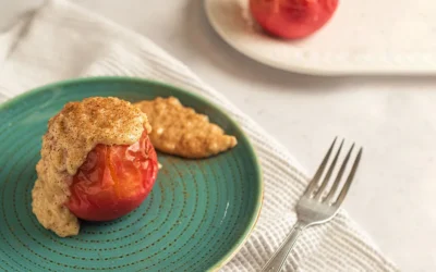 Doradas manzanas rellenas