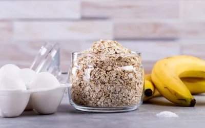 Licuado de Banana con Avena y Leche